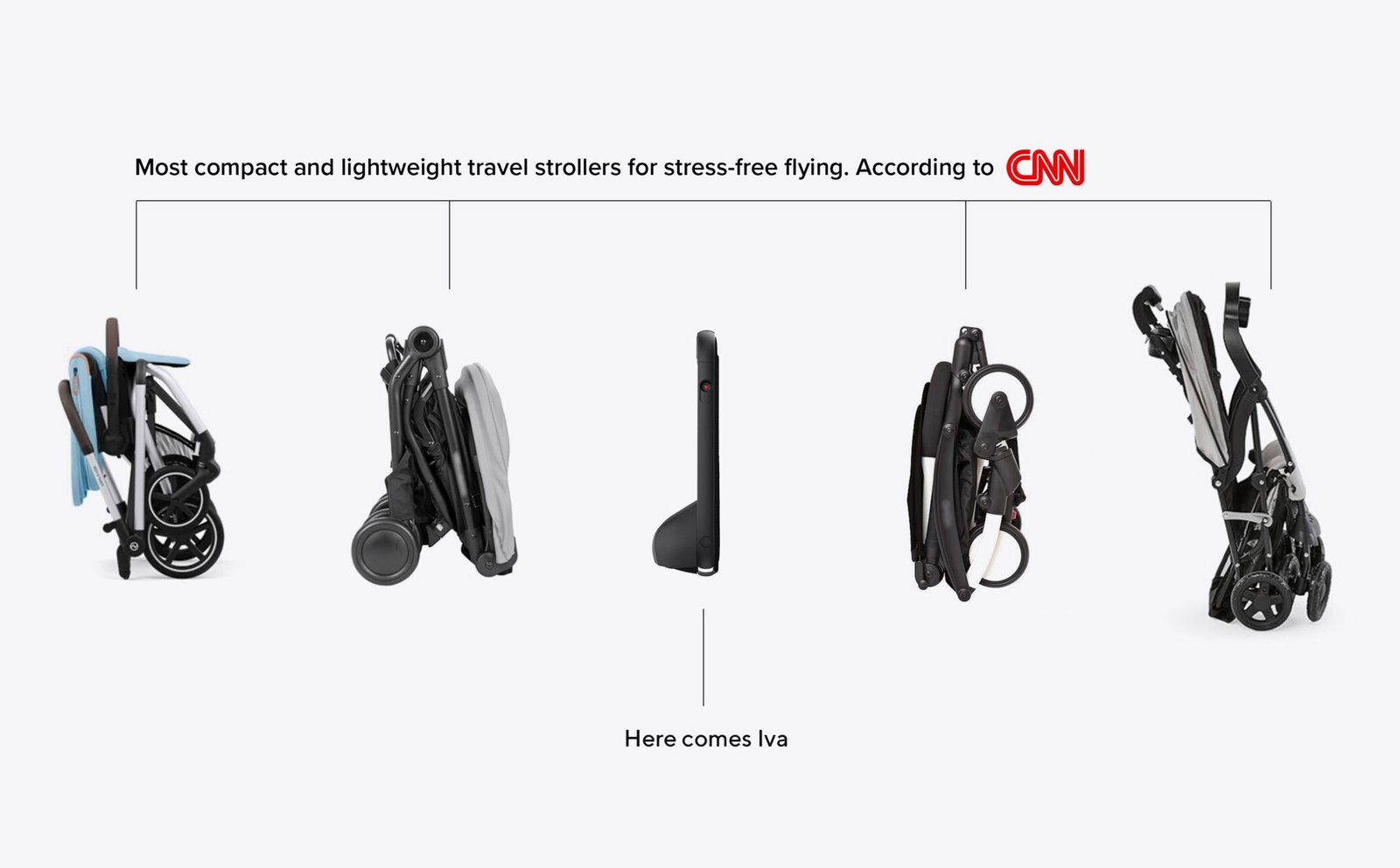 world most compact baby stroller by industrial designer Mick Beliaev New York Design Studio